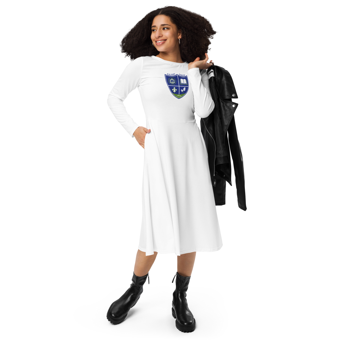 Dillard University Sleeve Midi Dress