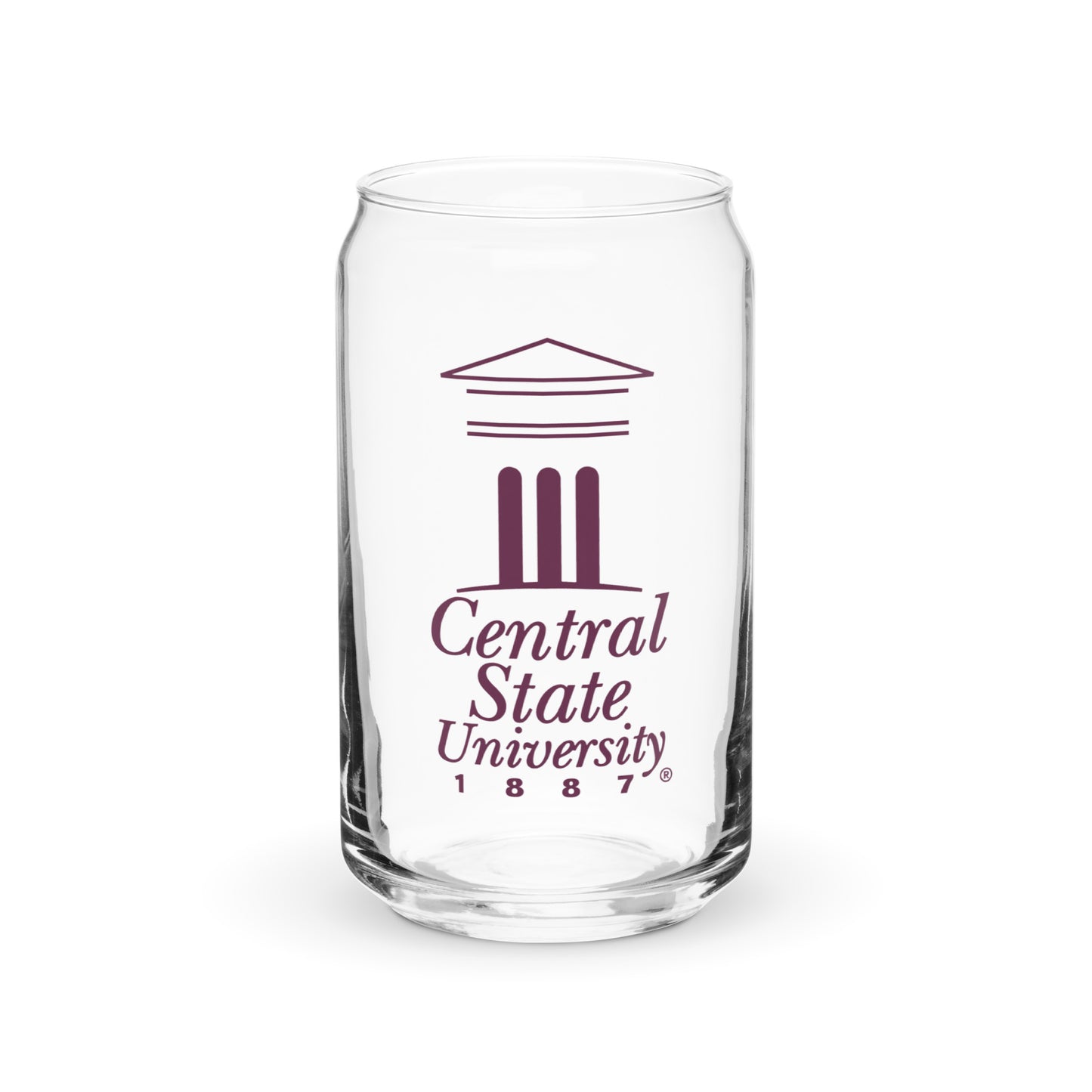 Central State University Can Shaped Glass