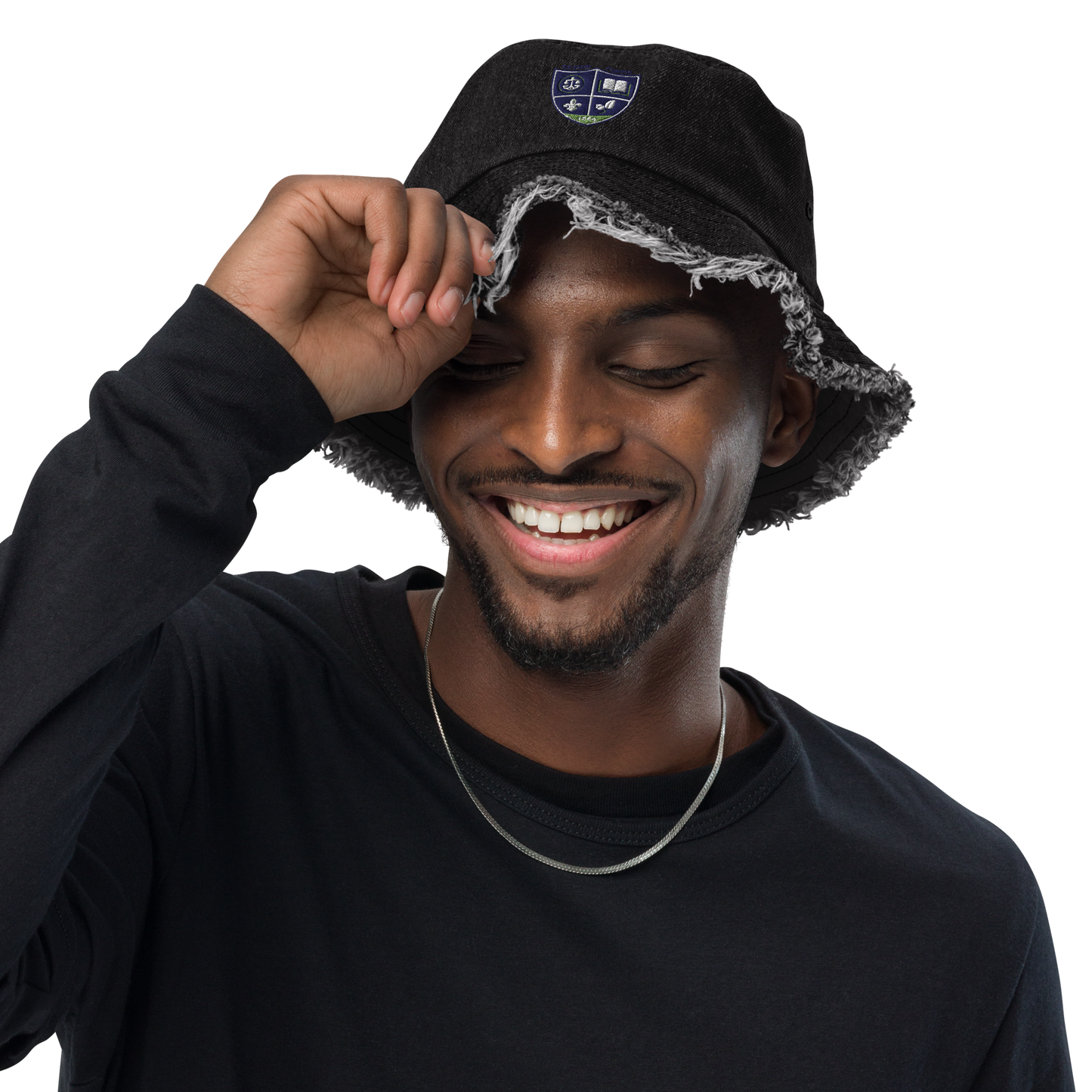 Dillard University Distressed Denim Bucket Hat