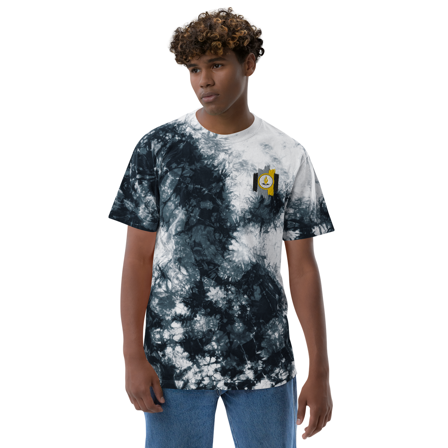 Bowie State University Oversized Tie-Dye T-shirt