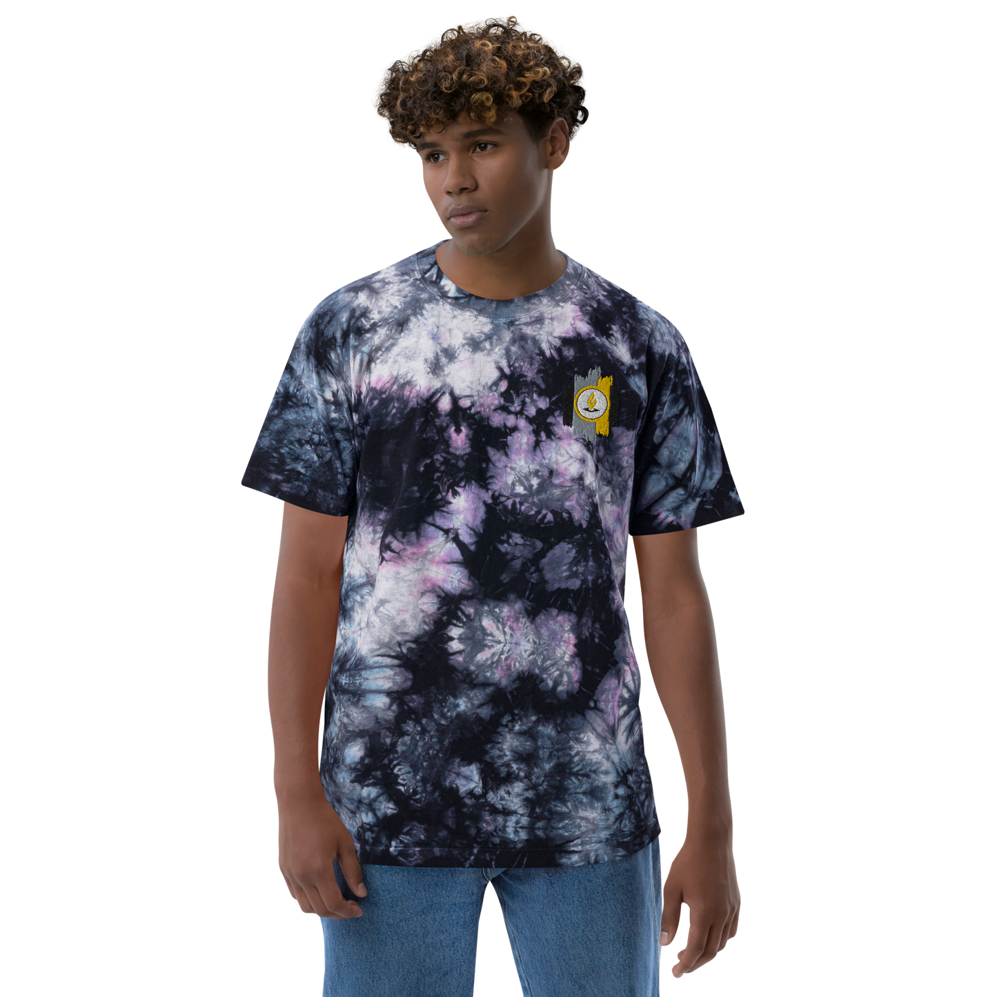 Bowie State University Oversized Tie-Dye T-shirt