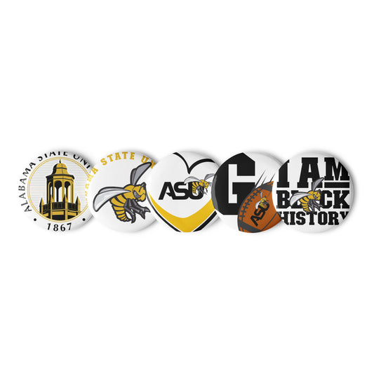 Alabama State University Set of Pin Buttons