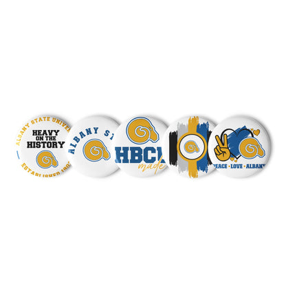 Albany State University Set of pin Buttons