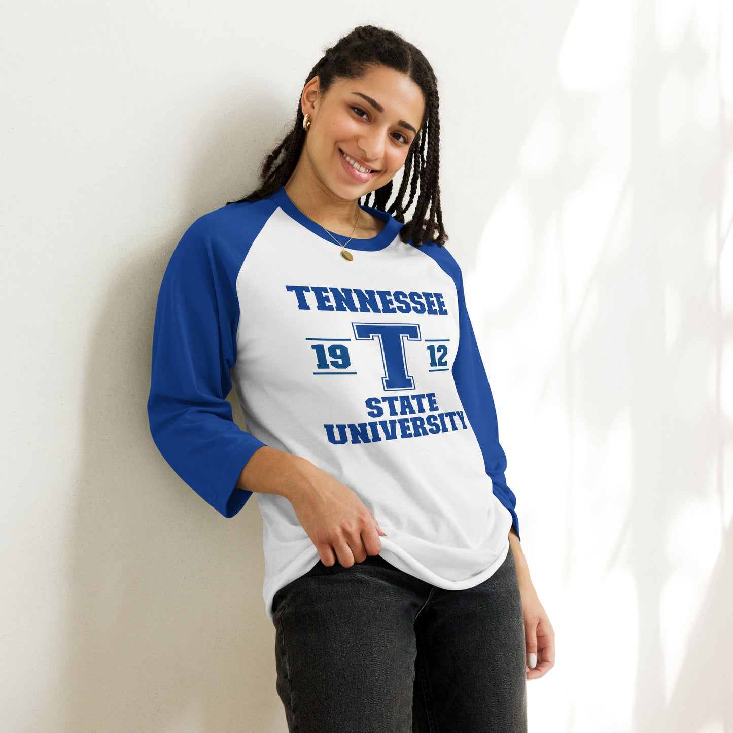 Tennessee State University 3/4 Sleeve Raglan Shirt