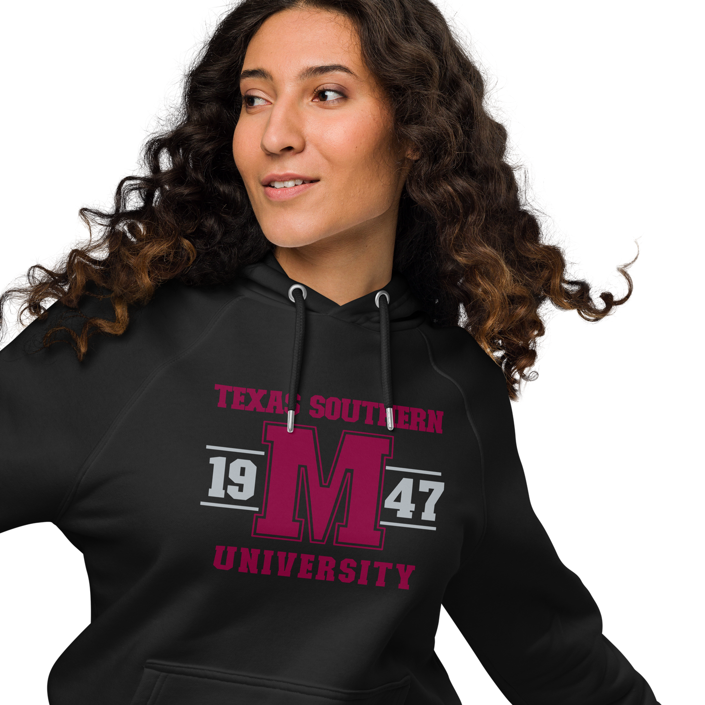 Texas Southern University Unisex Eco Raglan Hoodie