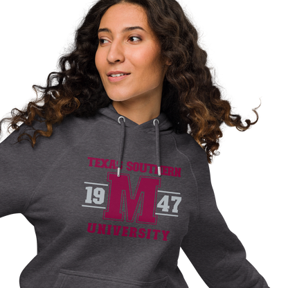 Texas Southern University Unisex Eco Raglan Hoodie