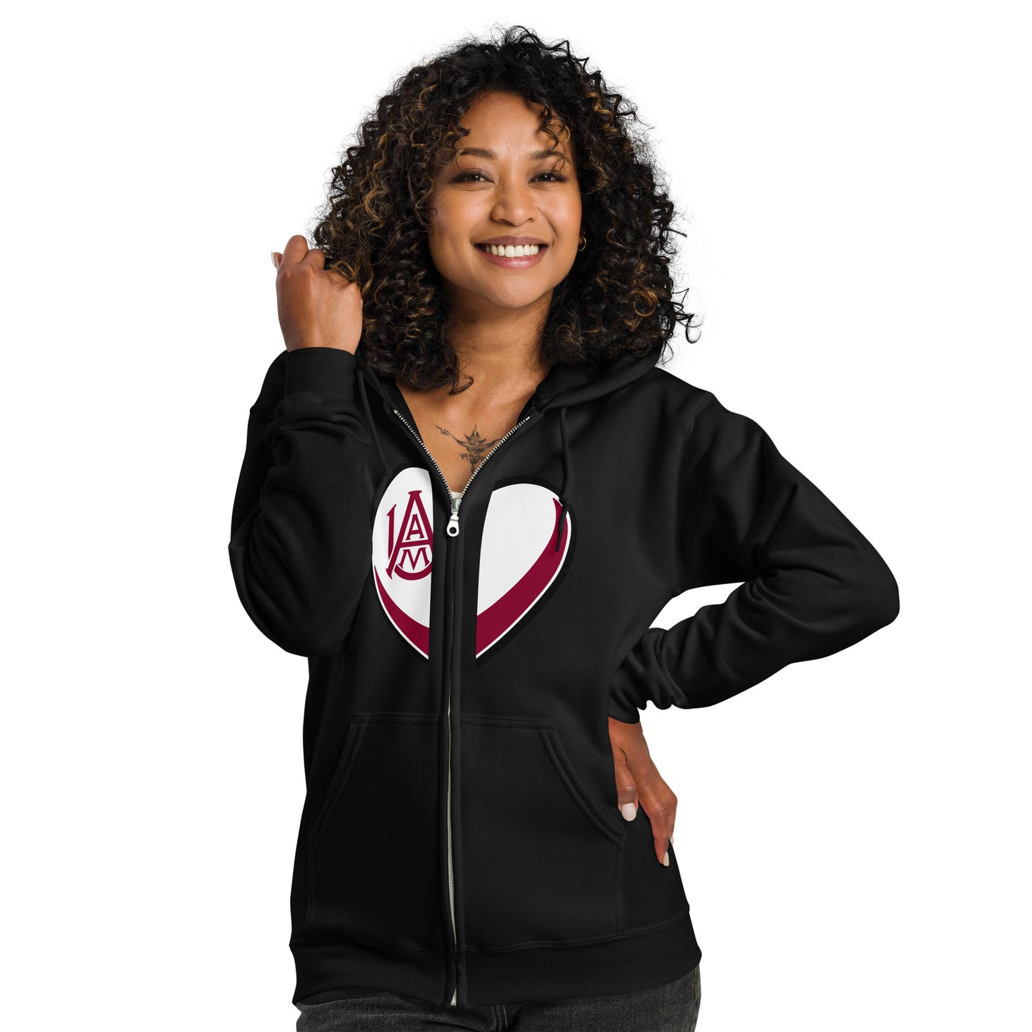 Alabama A&M Unisex Heavy Blend Zip Hoodie