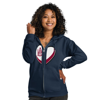 Alabama A&M Unisex Heavy Blend Zip Hoodie