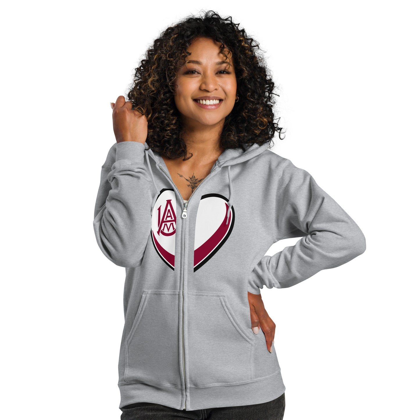 Alabama A&M Unisex Heavy Blend Zip Hoodie