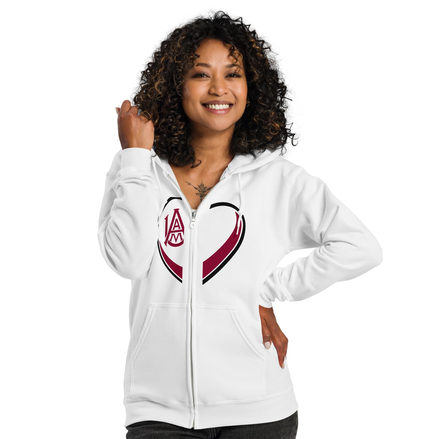 Alabama A&M Unisex Heavy Blend Zip Hoodie