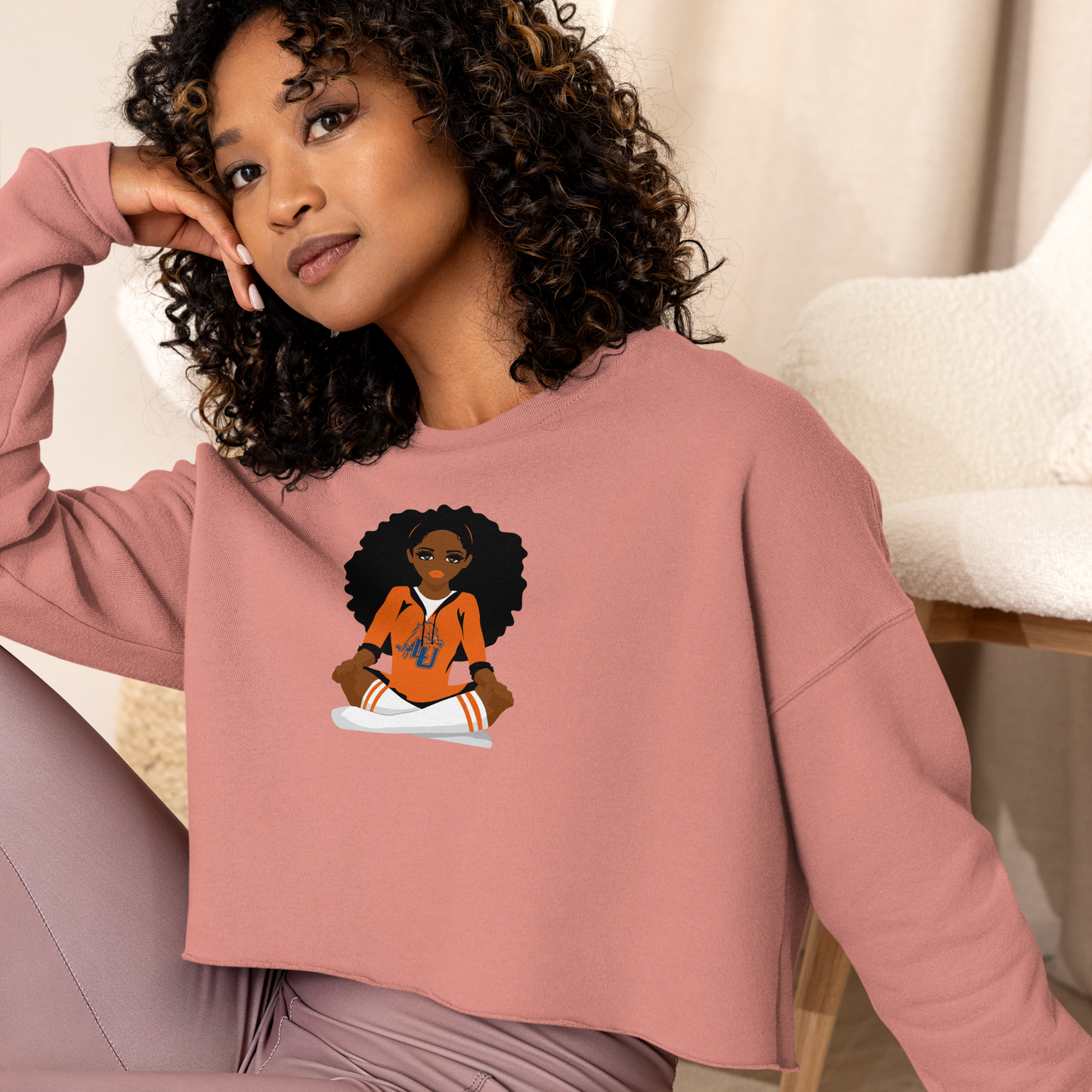 Lincoln University Crop Sweatshirt