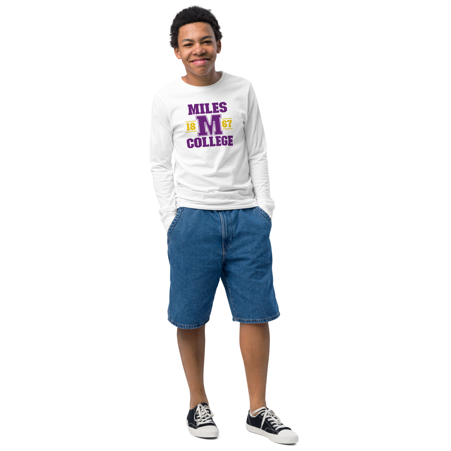 Miles College Youth Long Sleeve Tee